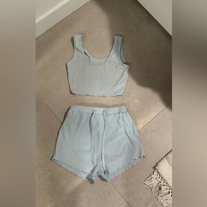 Beginning Boutique Blue PJ Set